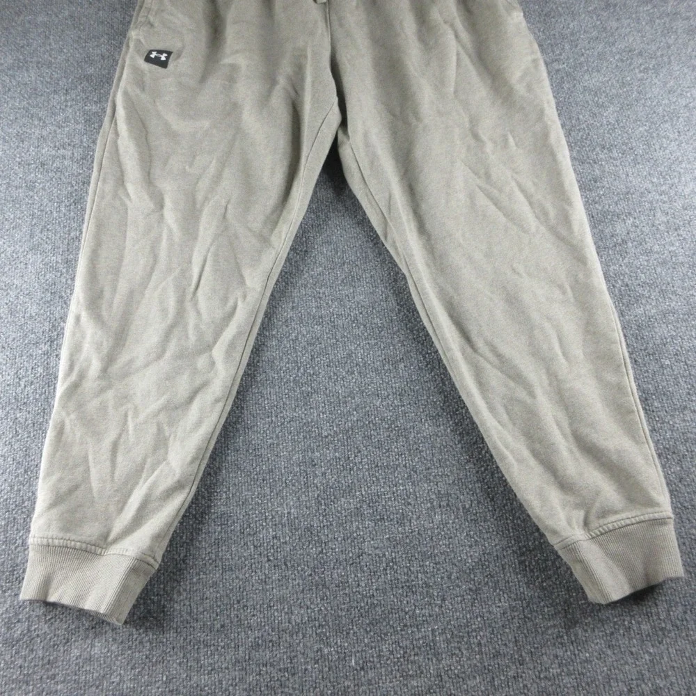 Under Armour Sweatpants Mens 2XL Green Fleece Joggers Elastic Waist Pockets
